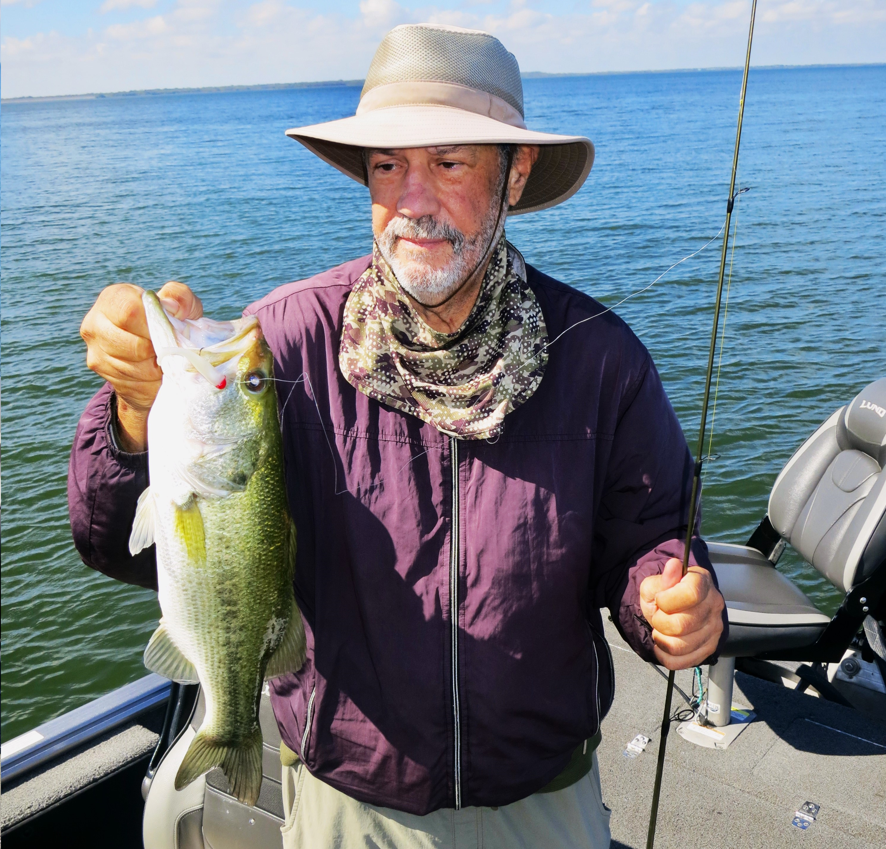 Gentleman with Large Mouth bass caught on October 26