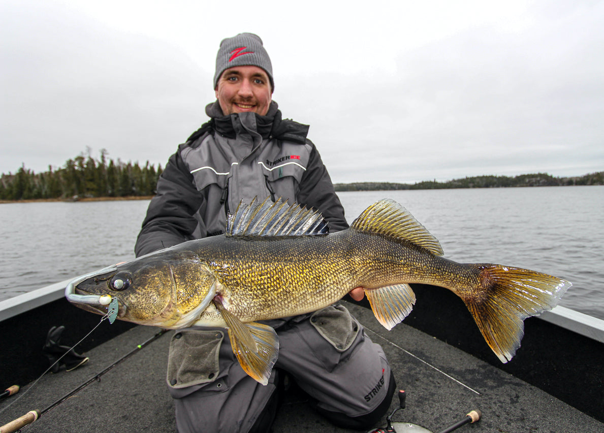 Jamie Bruce with a Walleye Caught on a ChatterBait