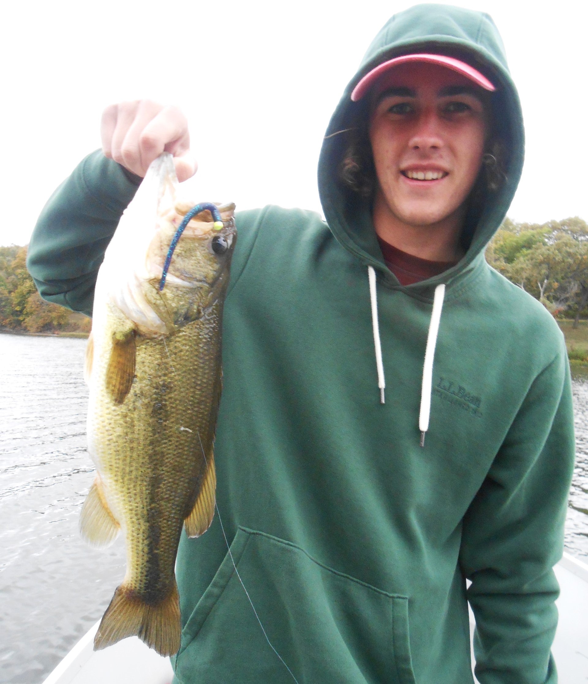 James Cox with one of 80 bass he caught