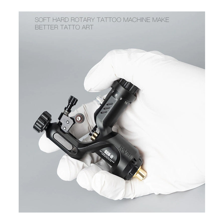 Dragonhawk Extreme Rotary Tattoo Machine Carbon Steel Machine for Tattoo  Artists Black