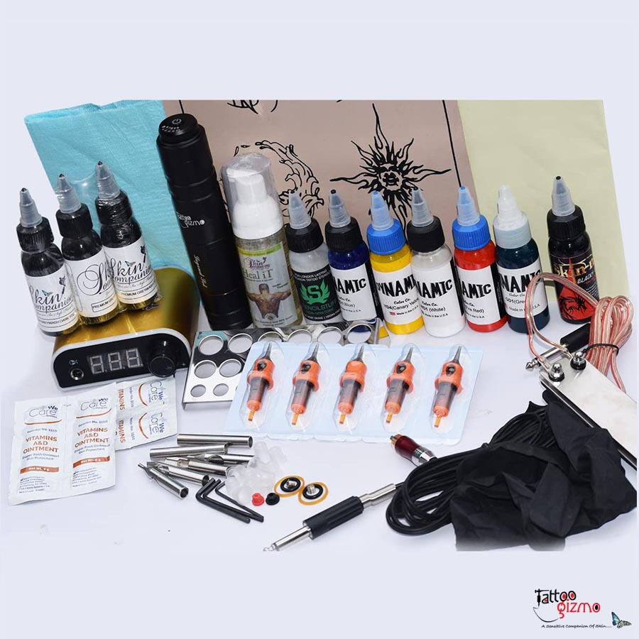 Complete Tattoo Machine Kit Complete Rotary Tattoo Pen Power Supply Kit  with Ink Set for Tattoo Machines for Tattoo ArtistTattoo Kits  AliExpress