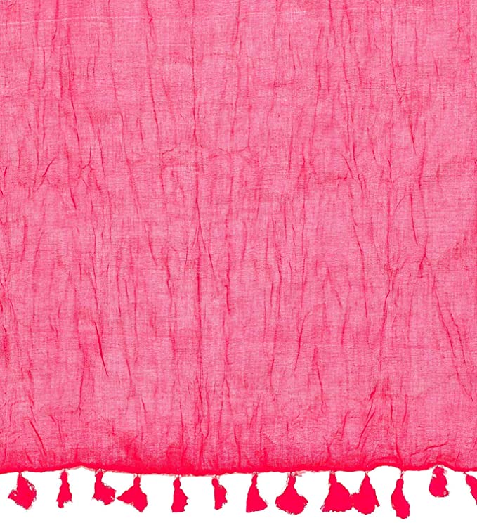 Yelook Women's Cotton Plain Dupatta (RU649, Rani Pink, Free Size) –  MALAIMALL