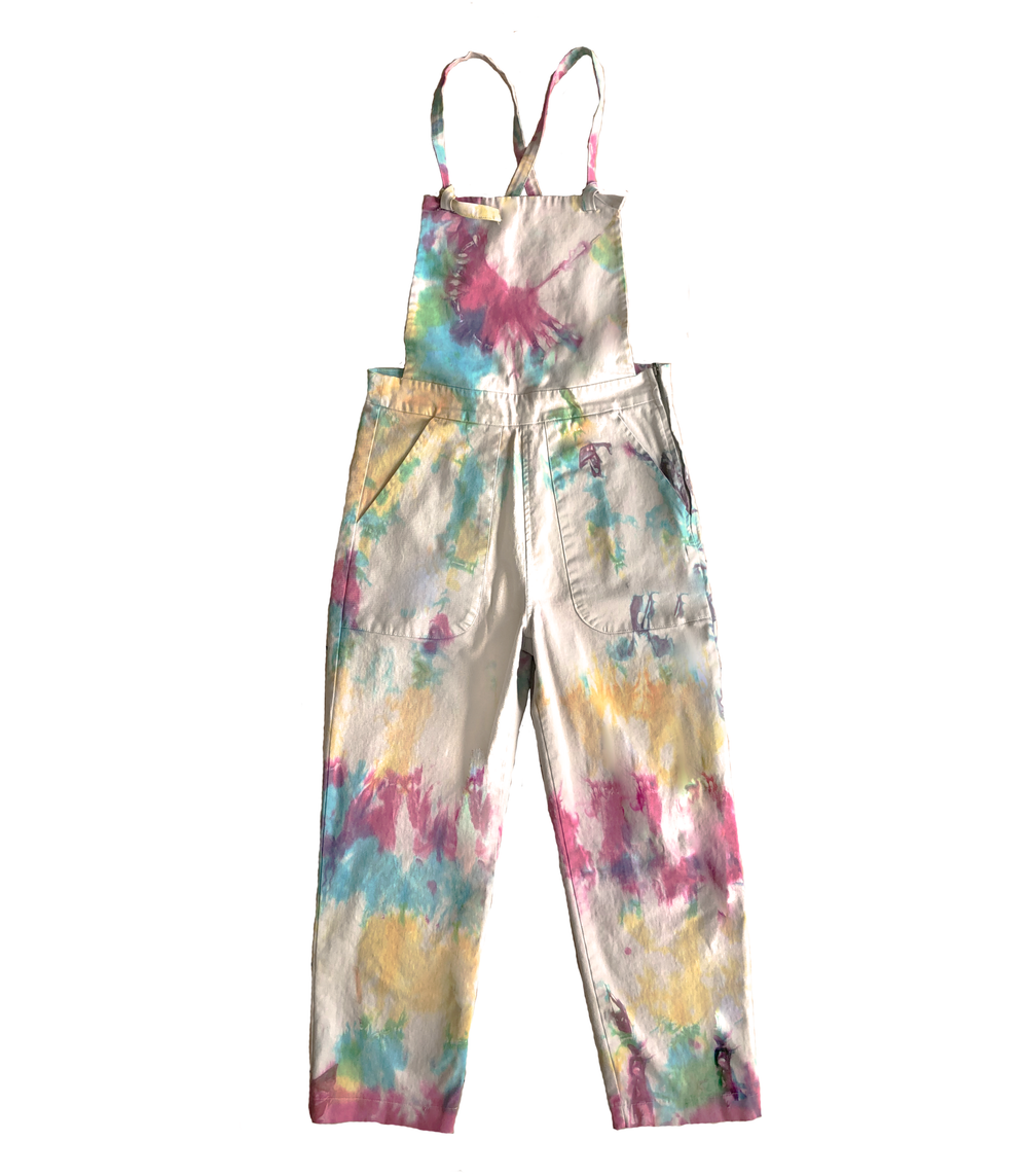 tie dye overalls