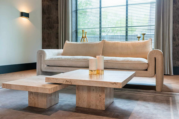 Travertine furniture Garden furniture Coffee tables - Stil-ambiente.de