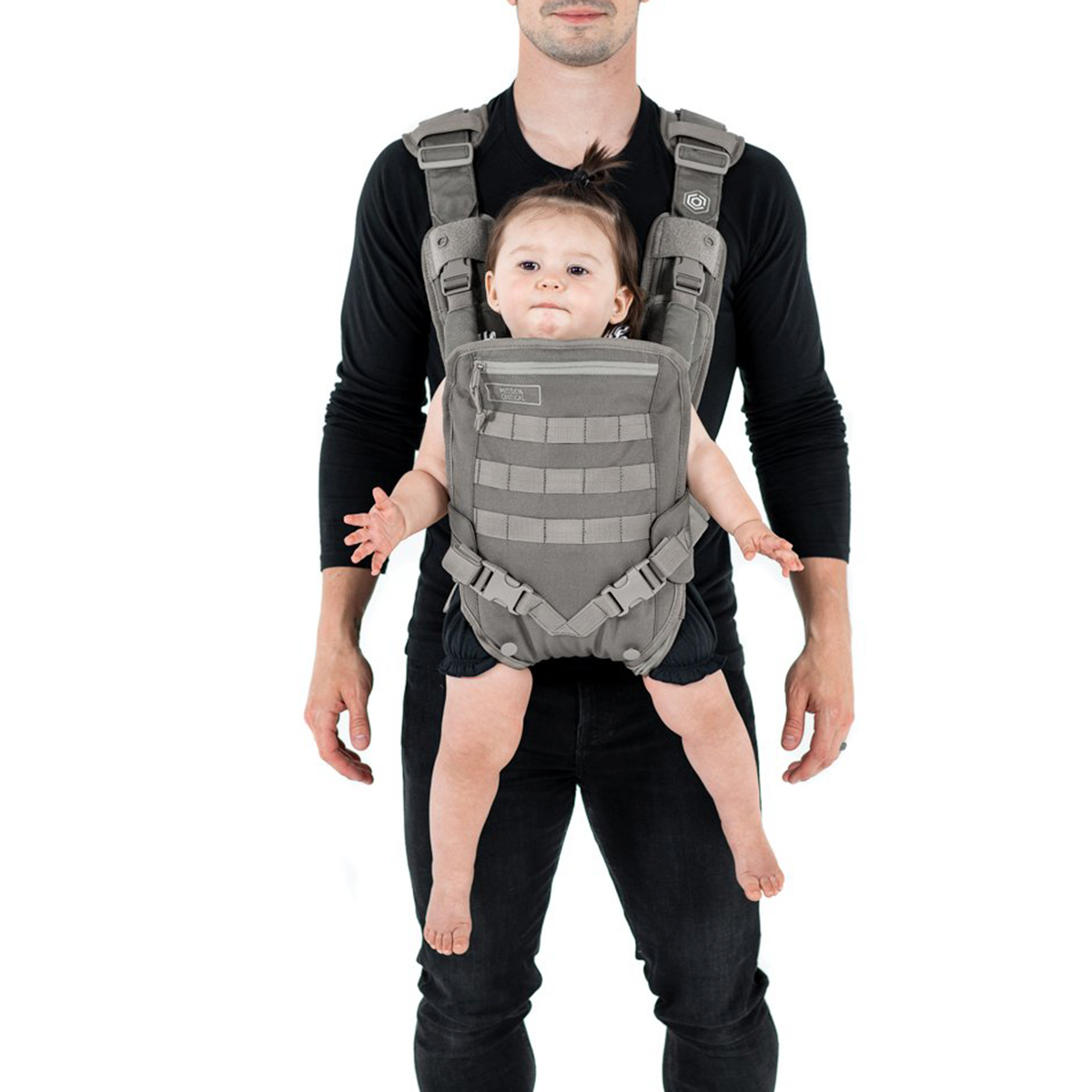 Mission Critical S.01 Action Baby Carrier, Baby Gear for Dads (Gray)