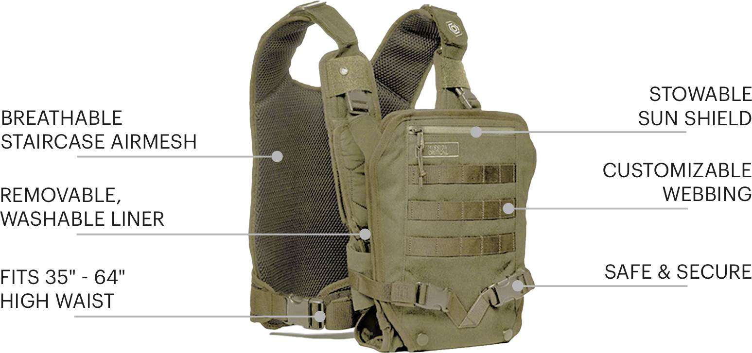 S.01 Baby Carrier Features Callouts- Excursion Kit - Mission Critical