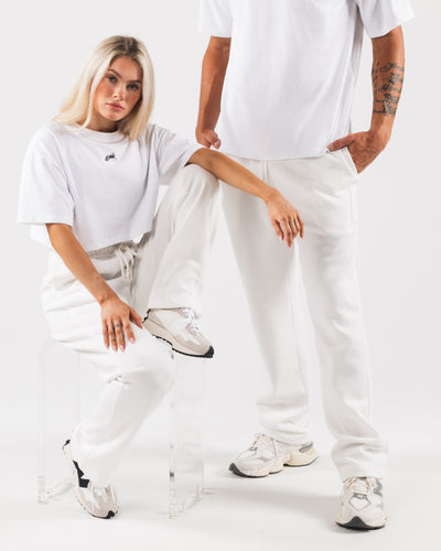 Athletic White Jogger Pants