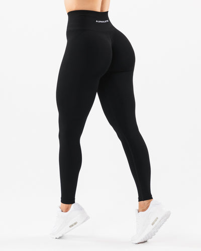 Scrunch Butt Flared Leggings Black