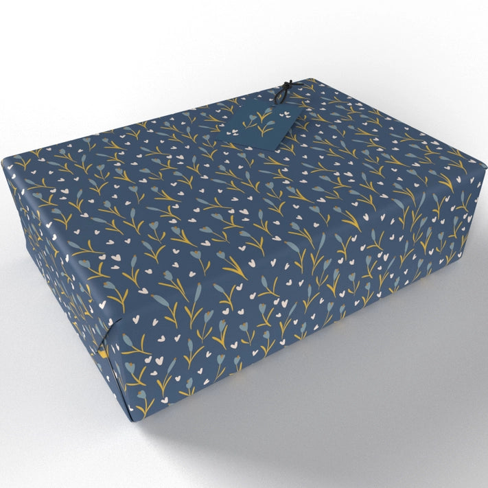 Wild Meadow - Black - Gift Wrap