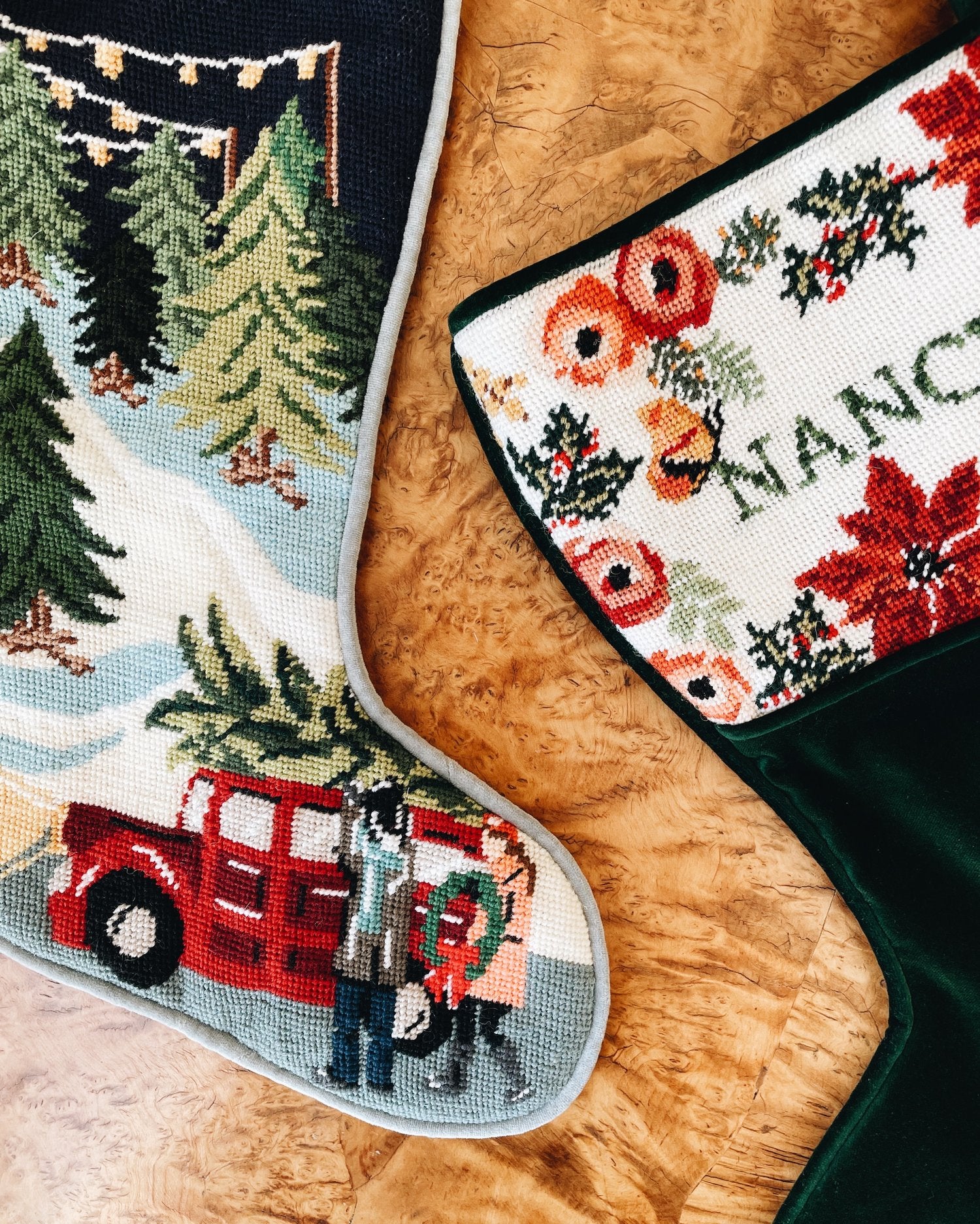 Personalized Needlepoint Christmas Stocking DIY Kit