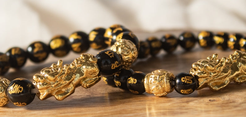 Golden feng shui bracelet