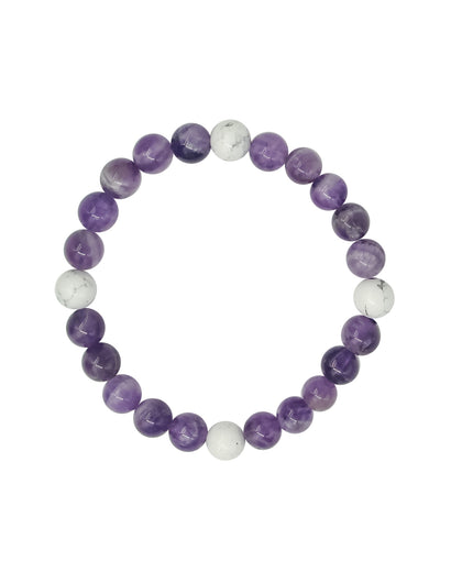 Amethyst bracelet/anklet, with sterling silver (solid) catch. Two sizes  available.