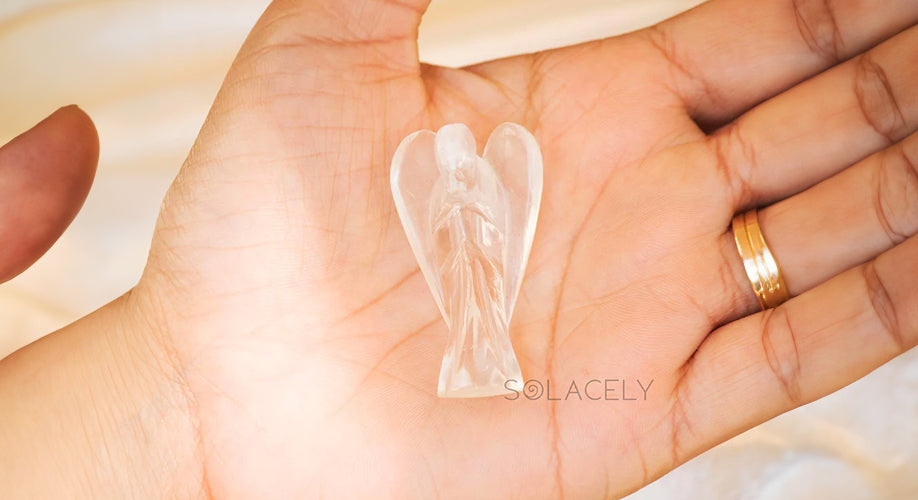 clear quartz crystal angel