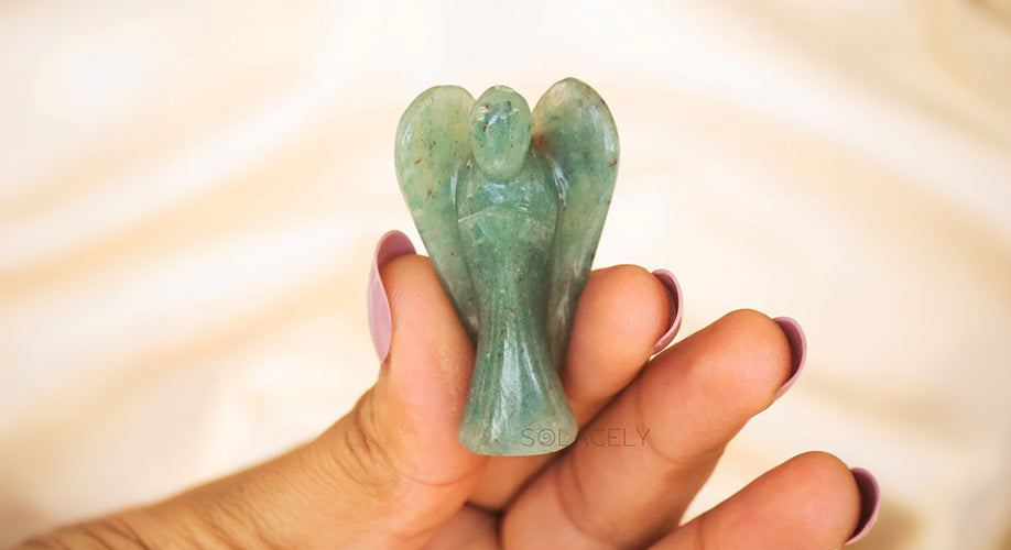 Green Aventurine Crystal Angel