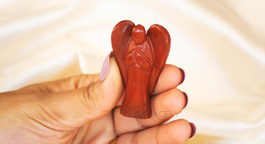 Red Jasper Crystal Angel