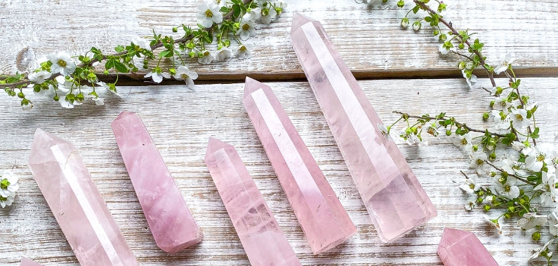 rose quartz crystal for fertility