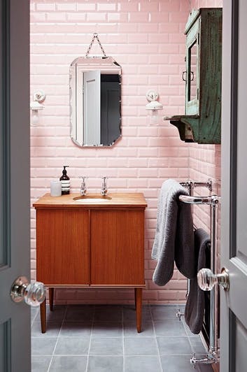 pink subway tiles