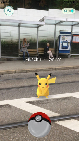 Pokemon Go Screenshot of Pikachu