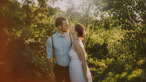 cut couple outdoors | treehut wooden watches 