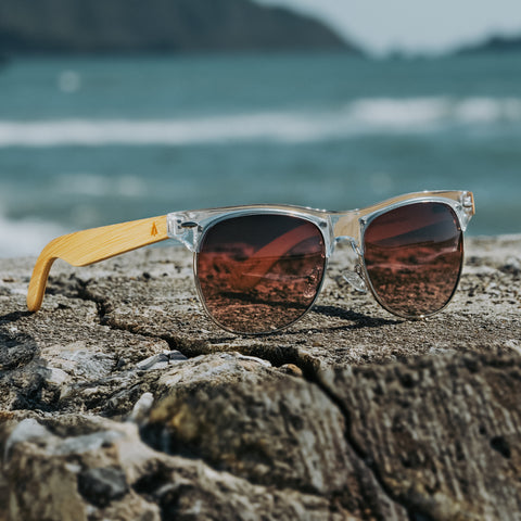 Sustainable Gifting wooden sunglasses 