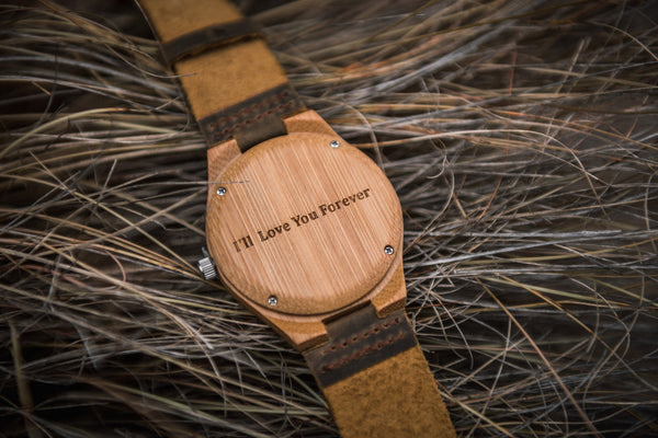 Treehut Co Engraved Watch