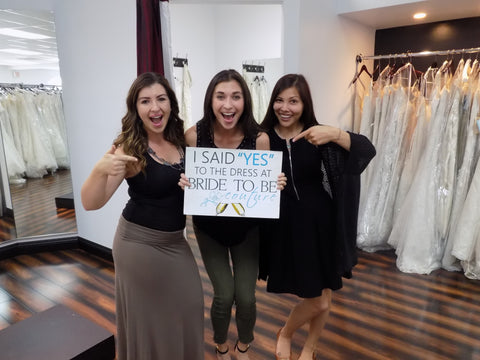 Say yes to the dress Happy wedding gown shopping day 