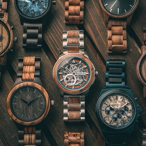 Automatic movement wooden watches for men 