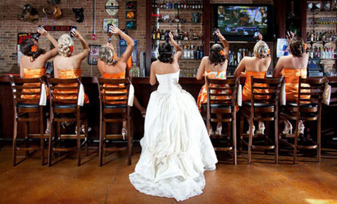 funny bridesmaid photos