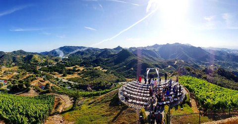 malibu rocky oaks outdoor wedding venue 