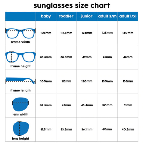 Sunglasses Size Guide