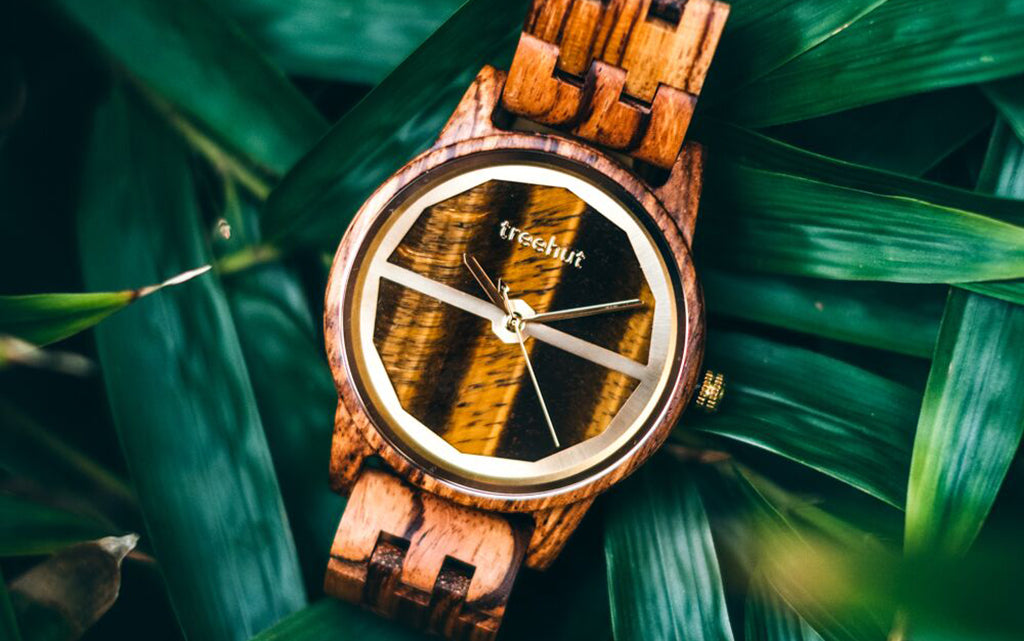 Summit Tiger Eye Zebrawood Watch For Men