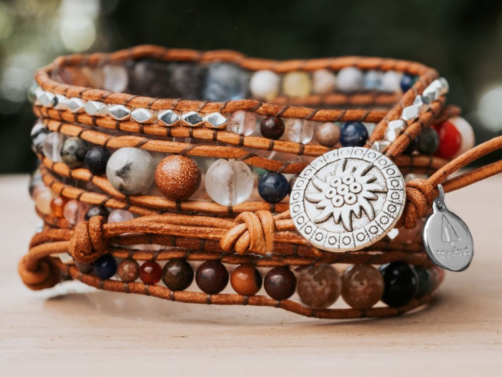 Galaxy Stone Wrap Bracelet