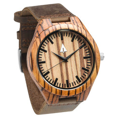 zebra wood wooden watch by treehut.co
