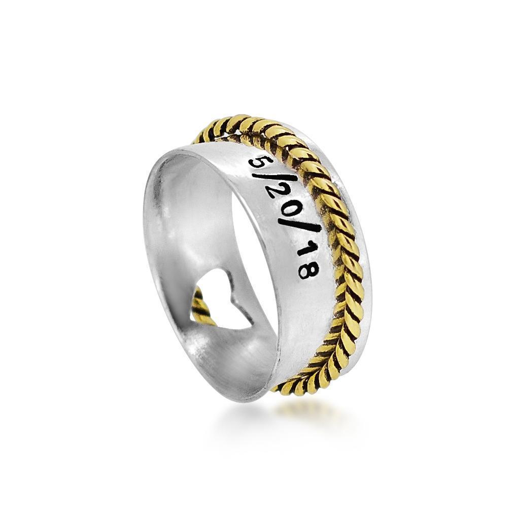 Intertwined Love Spinner Ring