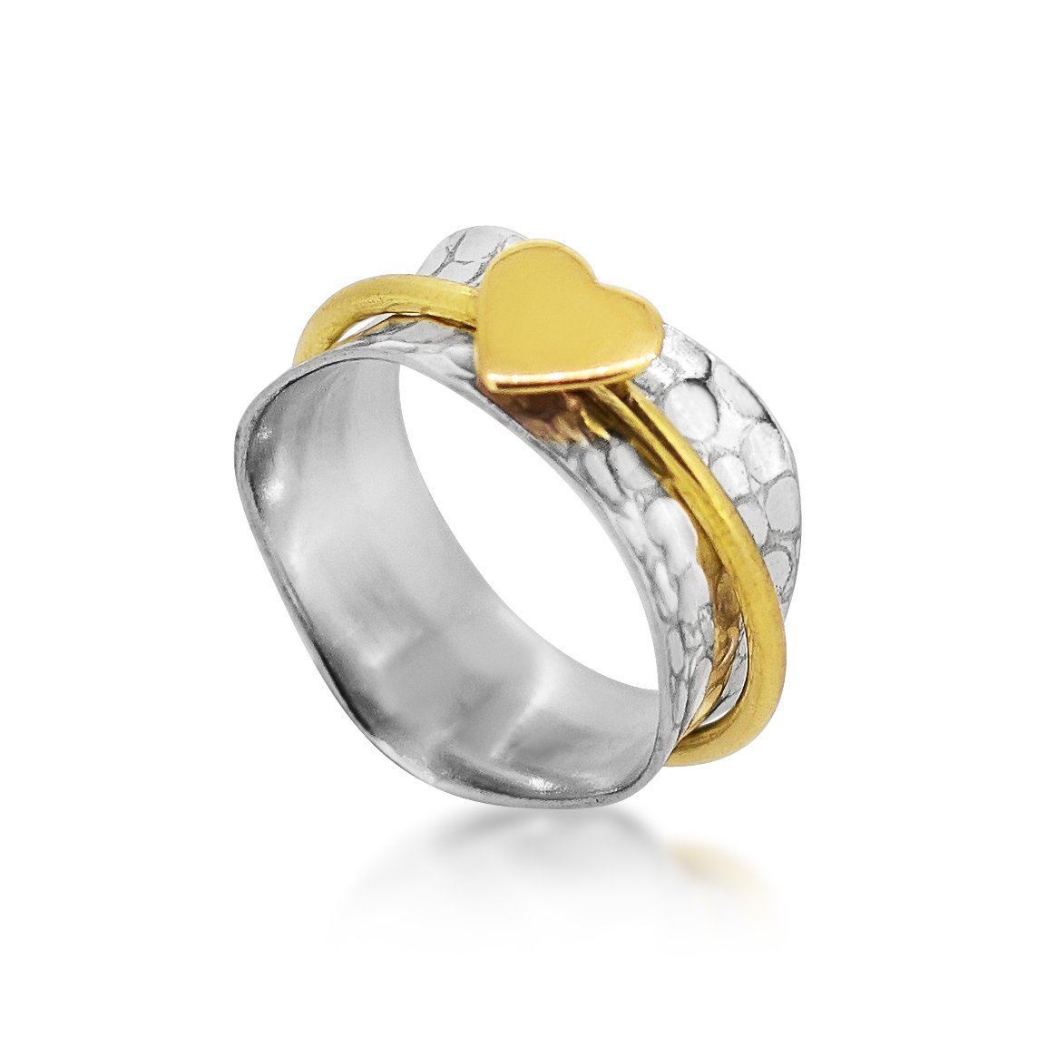 Sailing Heart Spinner Ring