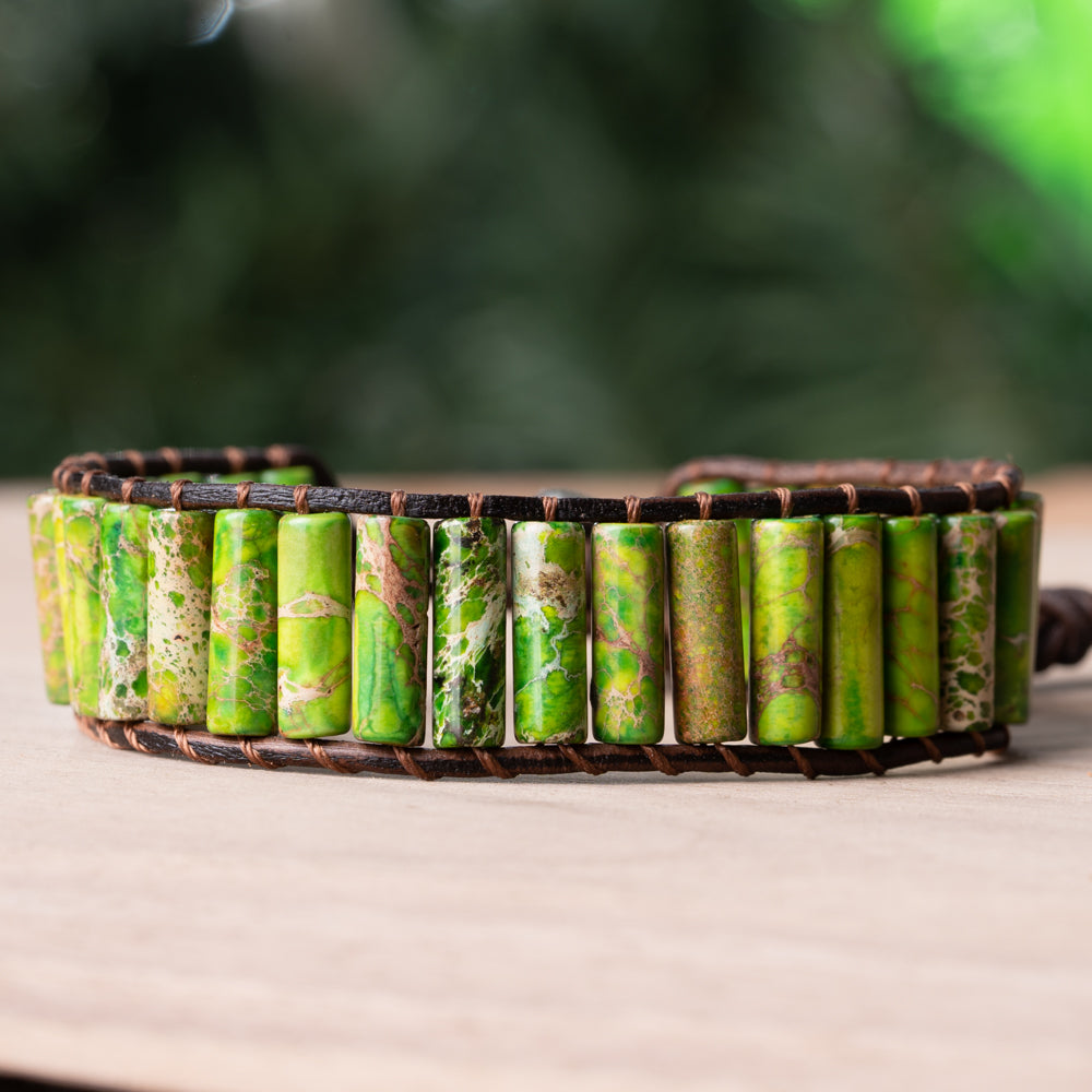 Forest Green Jasper Bracelet