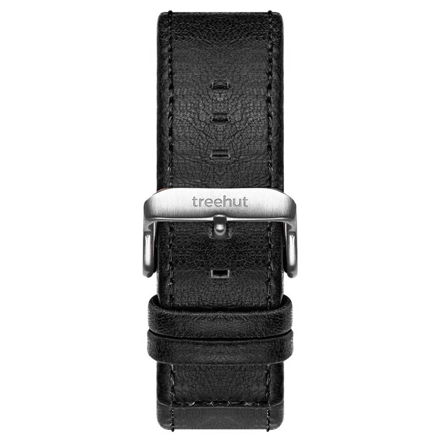 20mm Black Leather Band