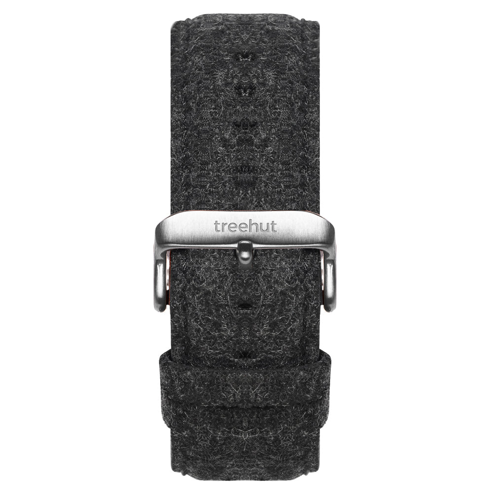 22mm Charcoal Felt Vegan Band