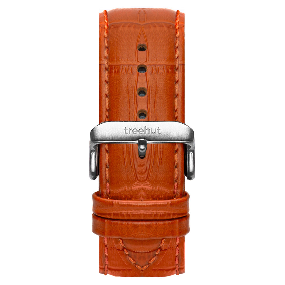 22mm Cognac Crocodile Band