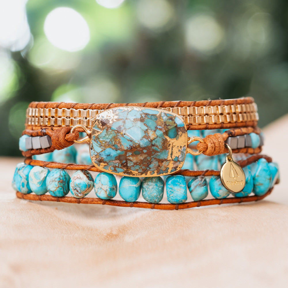 Ocean Blue Turquoise Bracelet