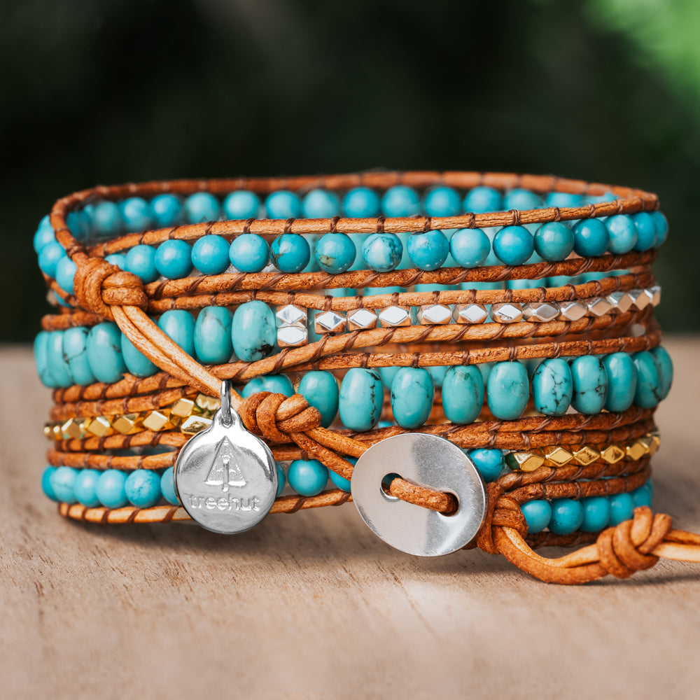 Elsa Turquoise Five Wrap Bracelet