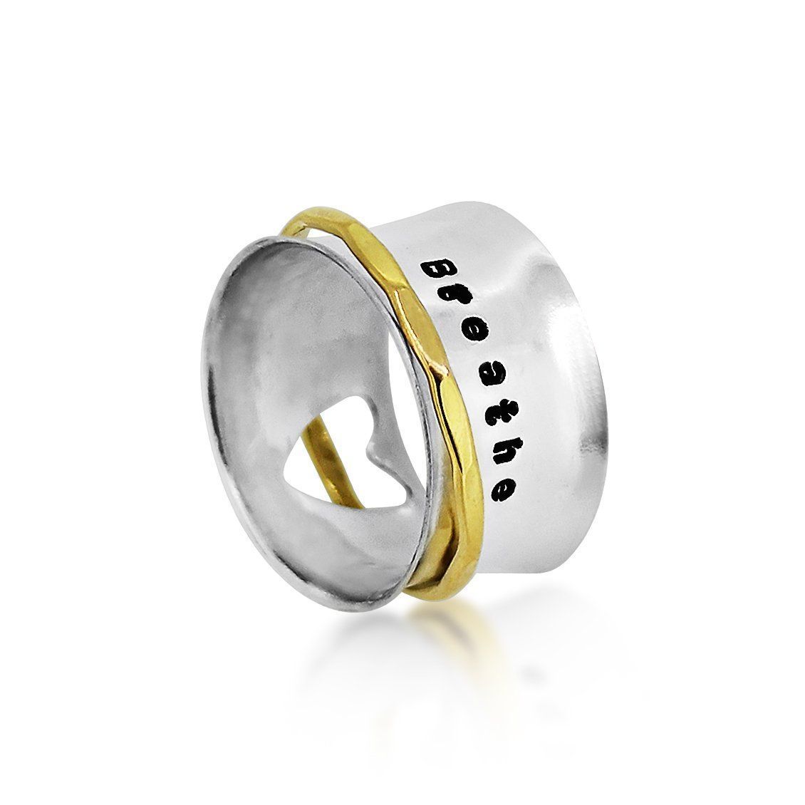 Open Heart Spinner Ring