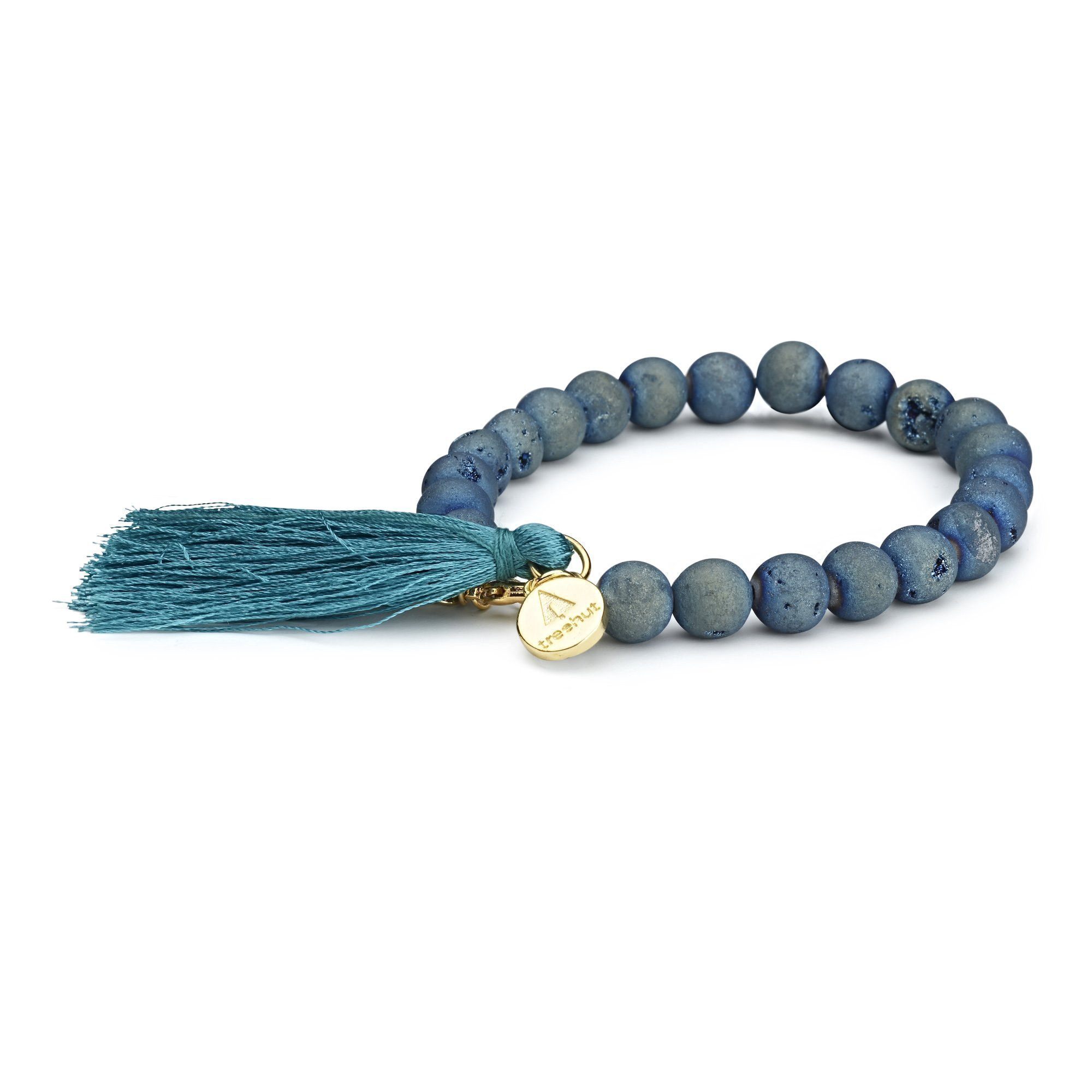 Mala Teal Tassel Bracelet