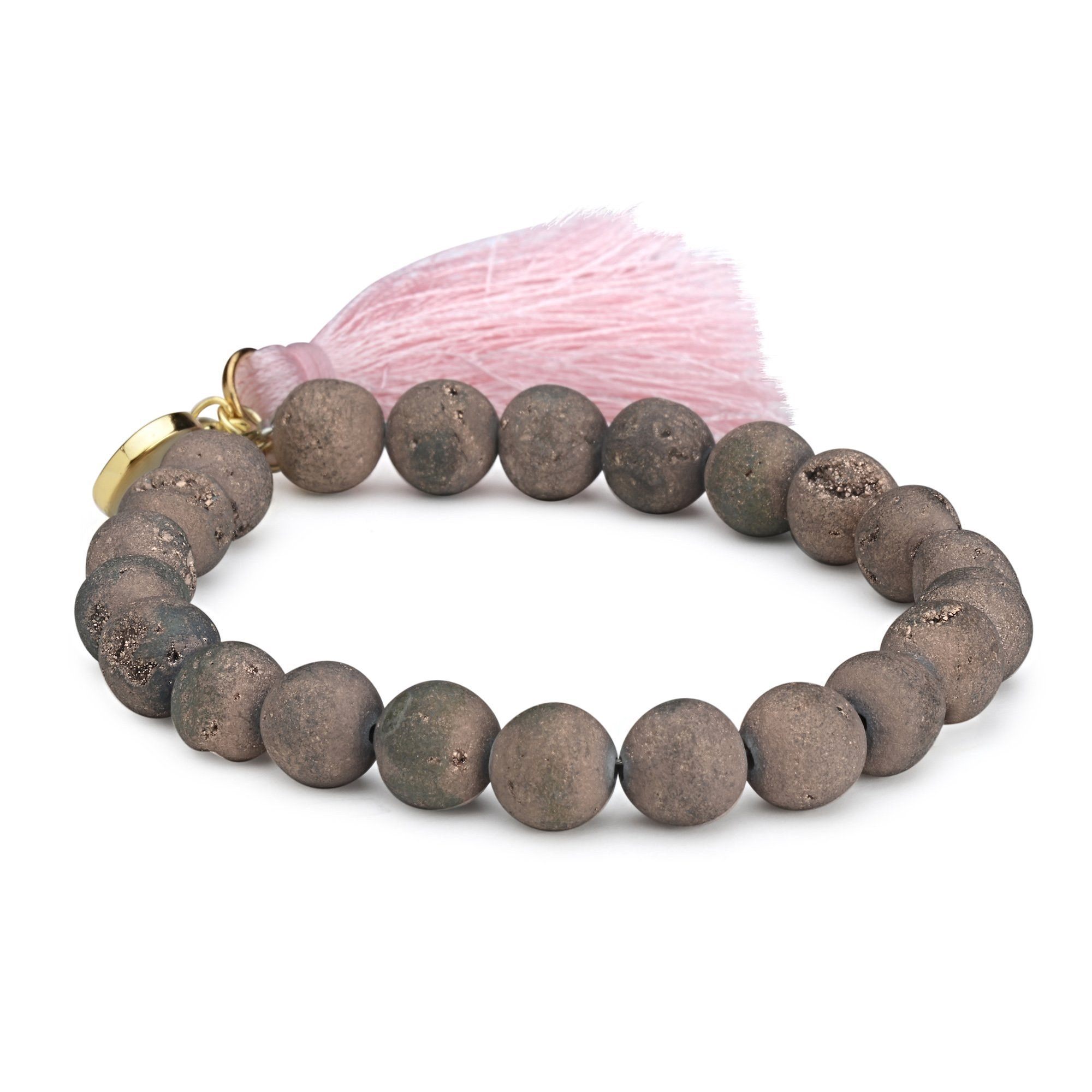 Mala Pink Tassel Bracelet