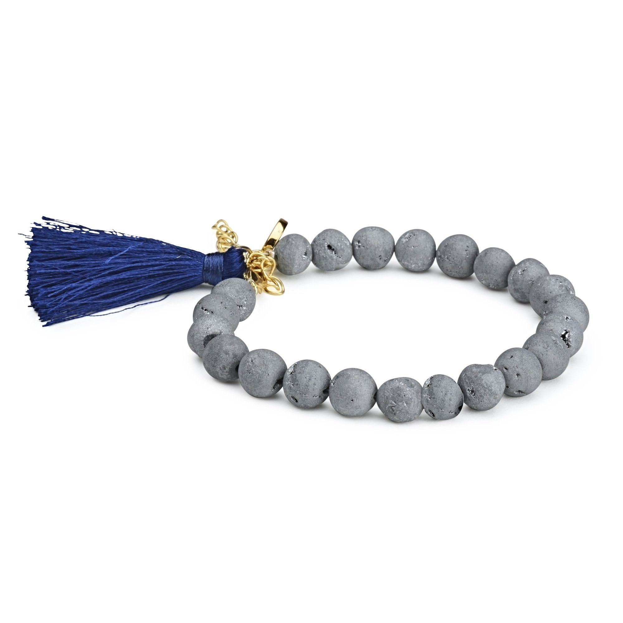 Mala Grey Tassel Bracelet