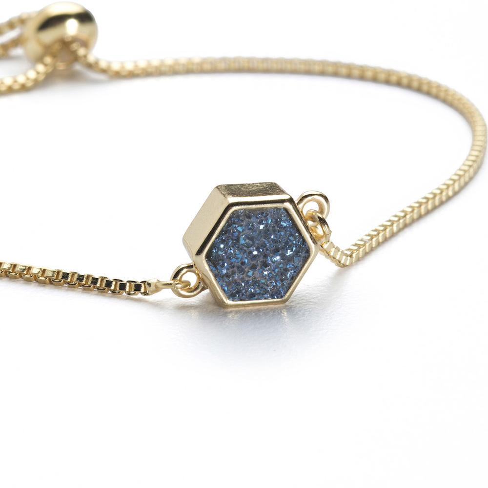 Lyla Sapphire Hexagon Bracelet