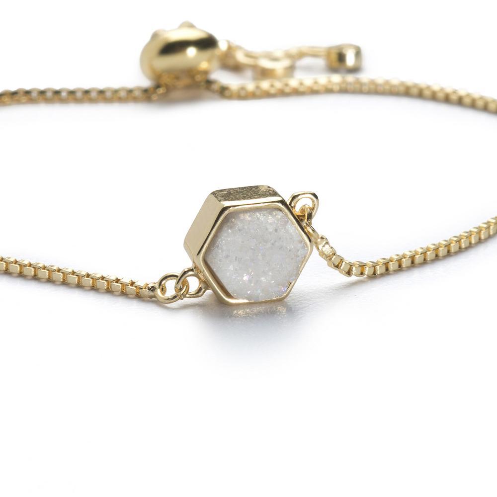 Lyla Snow Hexagon Bracelet