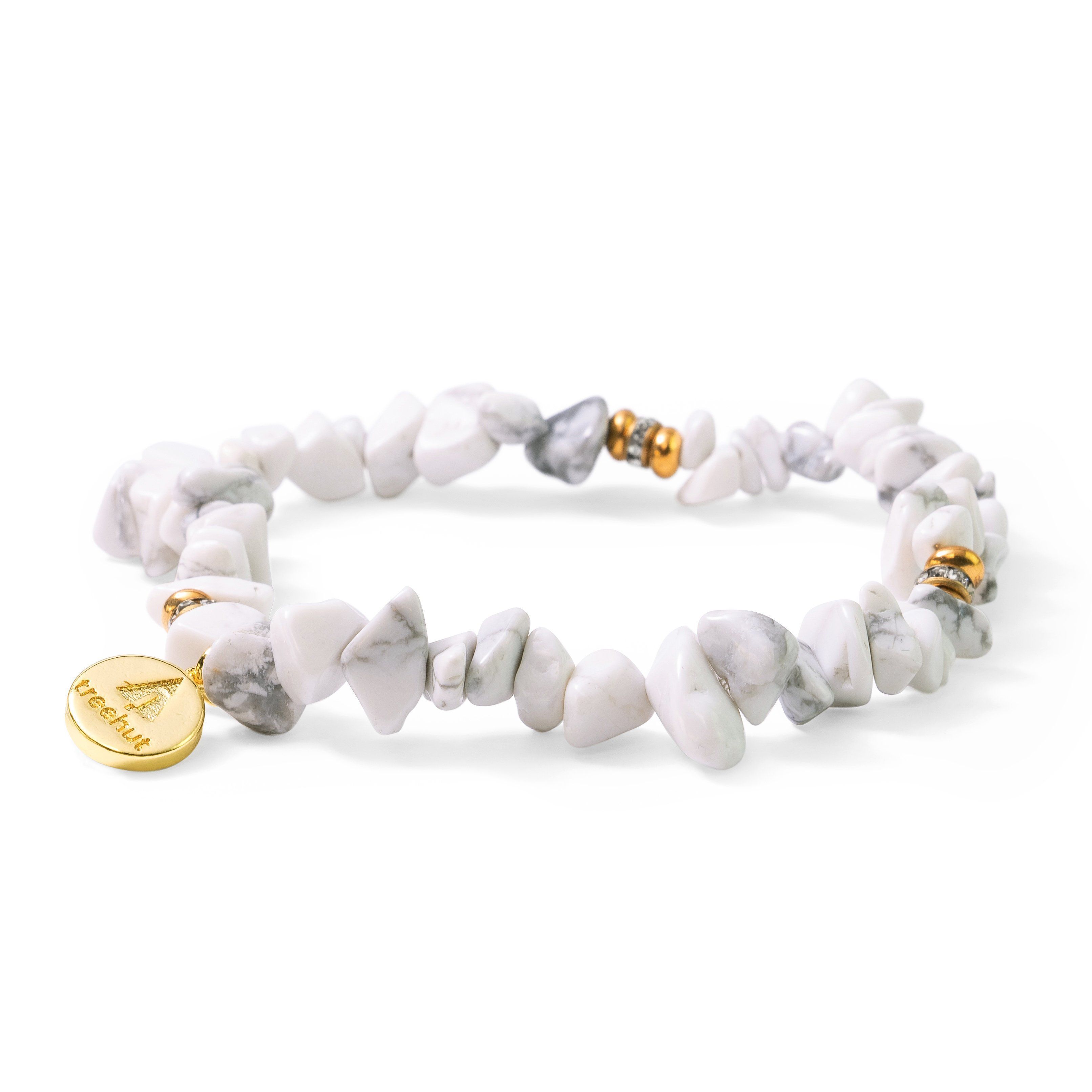 Brook White Marble Bracelet