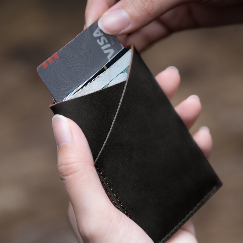 Black Cash and Card Pouch