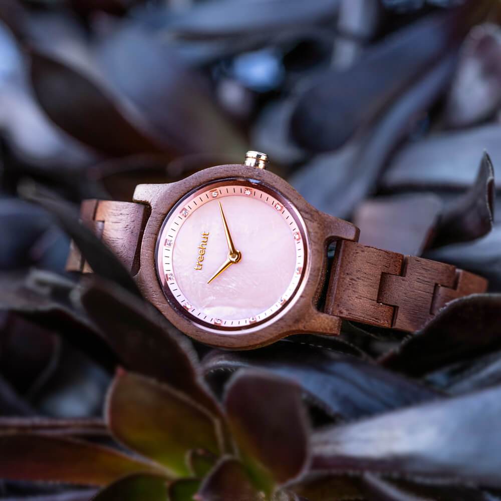 Pearl Petite Walnut Rose Gold